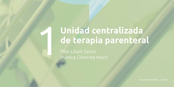 Unidad centralizada de terapia parenteral
